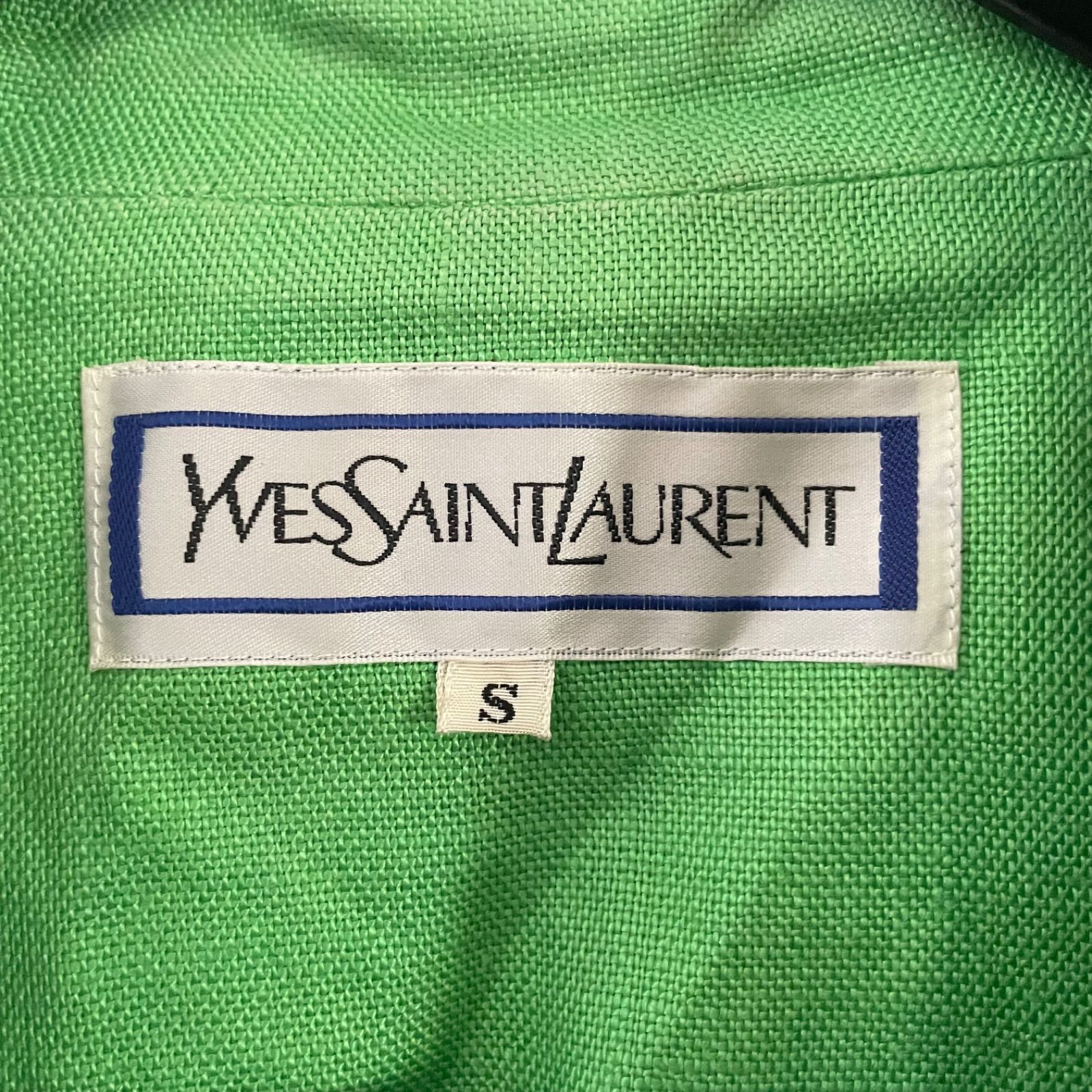 【美品】YVES SAINT LAURENT イヴサンローラン リネンジャケット ☆YVES SAINT LAURENT YSL イヴサンローラン リネンジャケット
