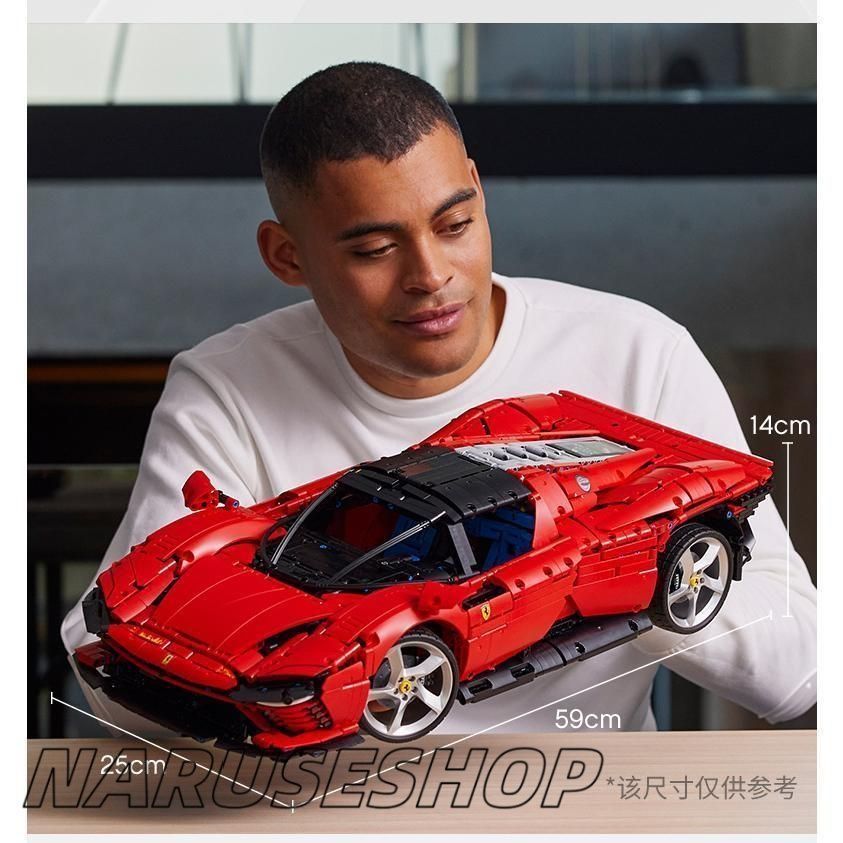 大好評 レゴ互換品 エンツォフェラーリ スポーツカー ブロック 手作り 車おもちゃ ミニカー モデル 置物を置く 誕生日 こどもの日 新年 ク