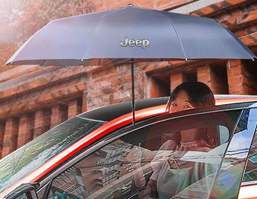 ジープ Jeep☆晴雨兼用 折りたたみ特大強化厚傘 傘 アンブレラ 日傘 全自動リバースカー - メルカリ