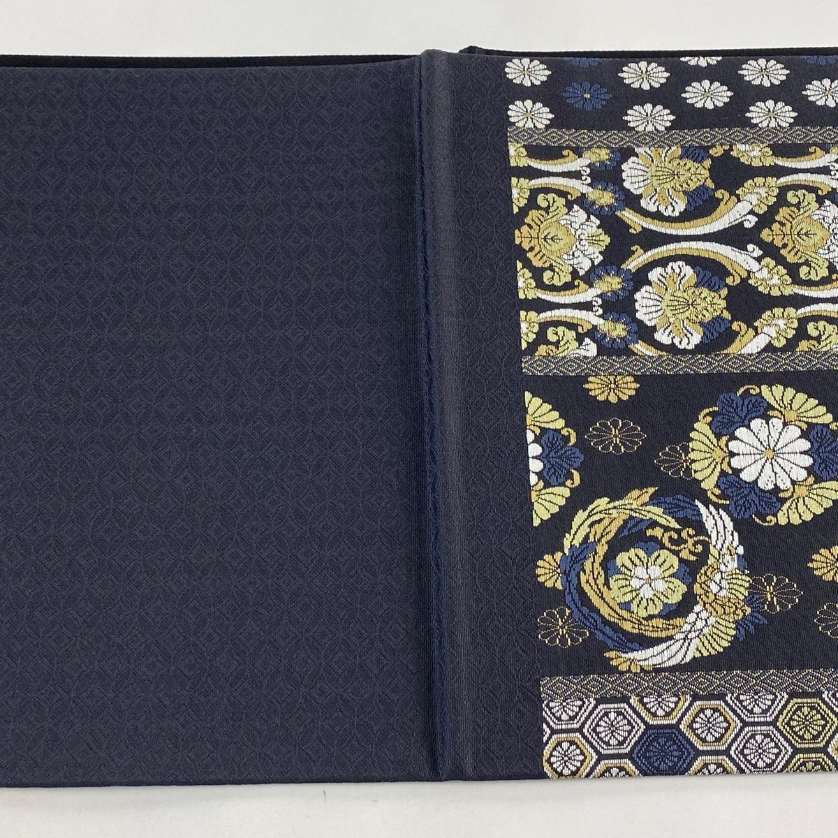 唐織 作り帯 切り帯 立涌文 鳥 正絹 Q1134 唐織 作り帯 切り帯 立涌文 鳥 正絹 Q1134