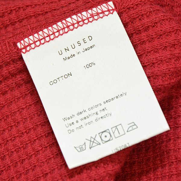 UNUSED Damage Thermal Long Sleeve Tee - メルカリ