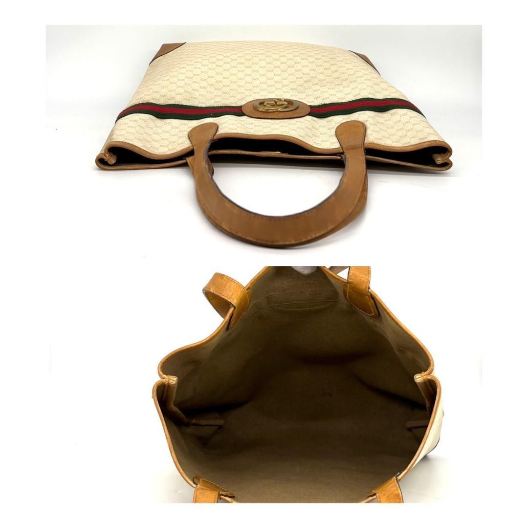GUCCI グッチ トートバッグ マイクロGG シェリーライン インター