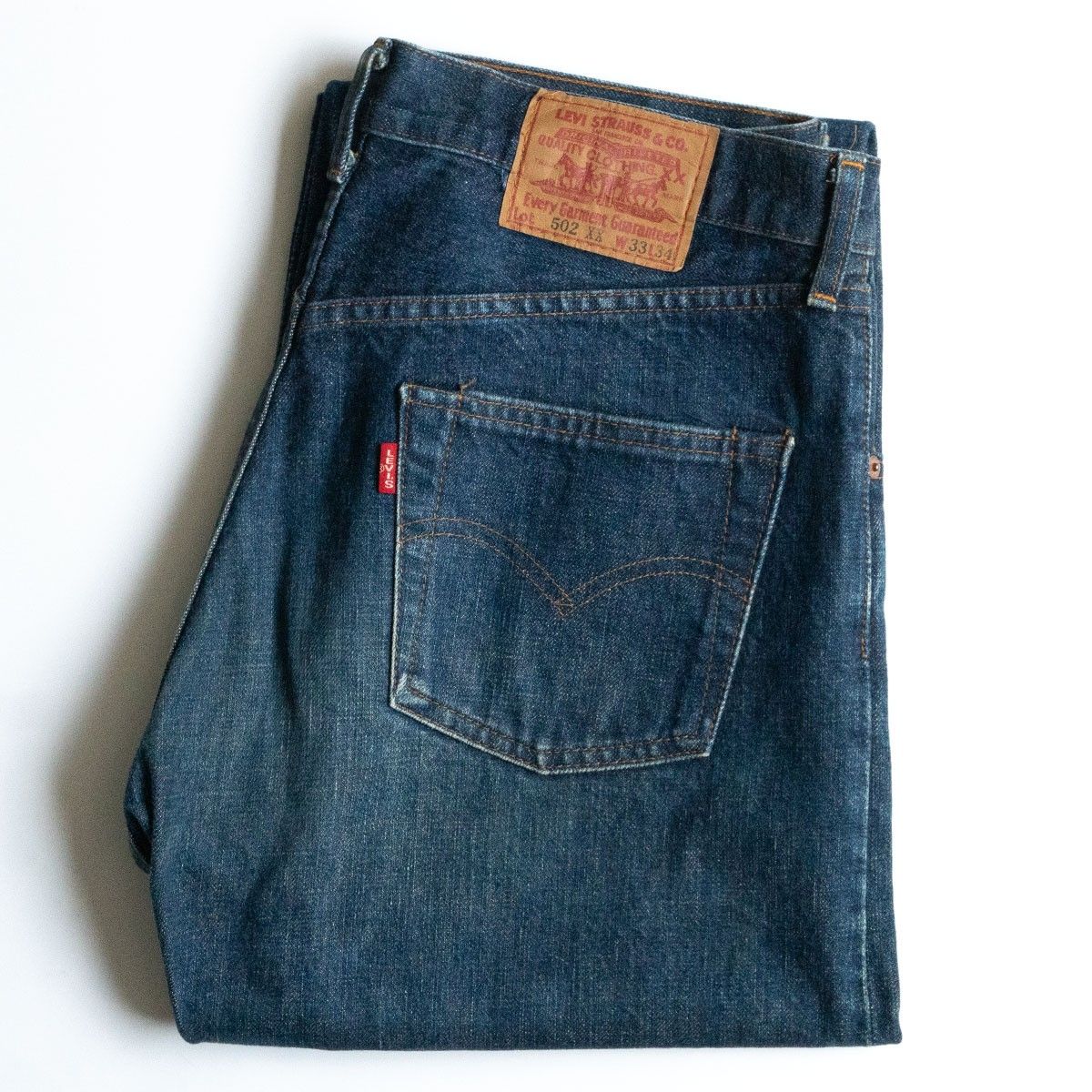 ボロの美学 LEVI'S 502XX BIG E デニムパンツ ビンテージ LEVI'S(リーバイス) 502 BIG E 42TALON レインボーステッチ 60s