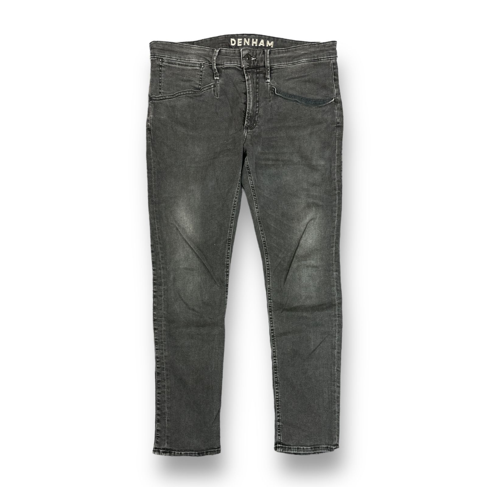 DENHAM BOLDER Soft Double Black ブラックデニム ストレッチ スキニー 