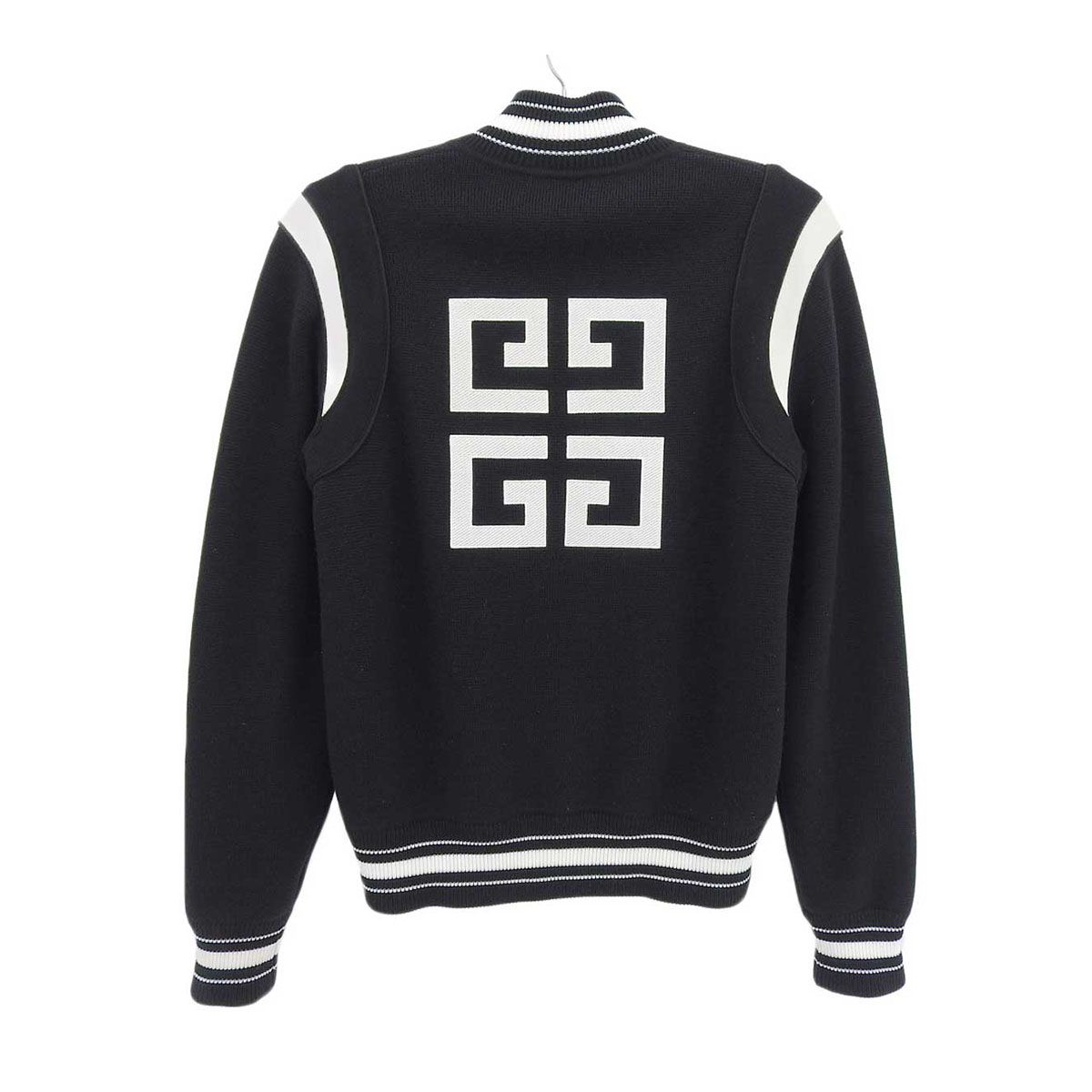 ジバンシイ 4G ロゴ ウール ニット テディ ブルゾン BW003B4Z32 メンズ ブラック GIVENCHY アパレル 小物