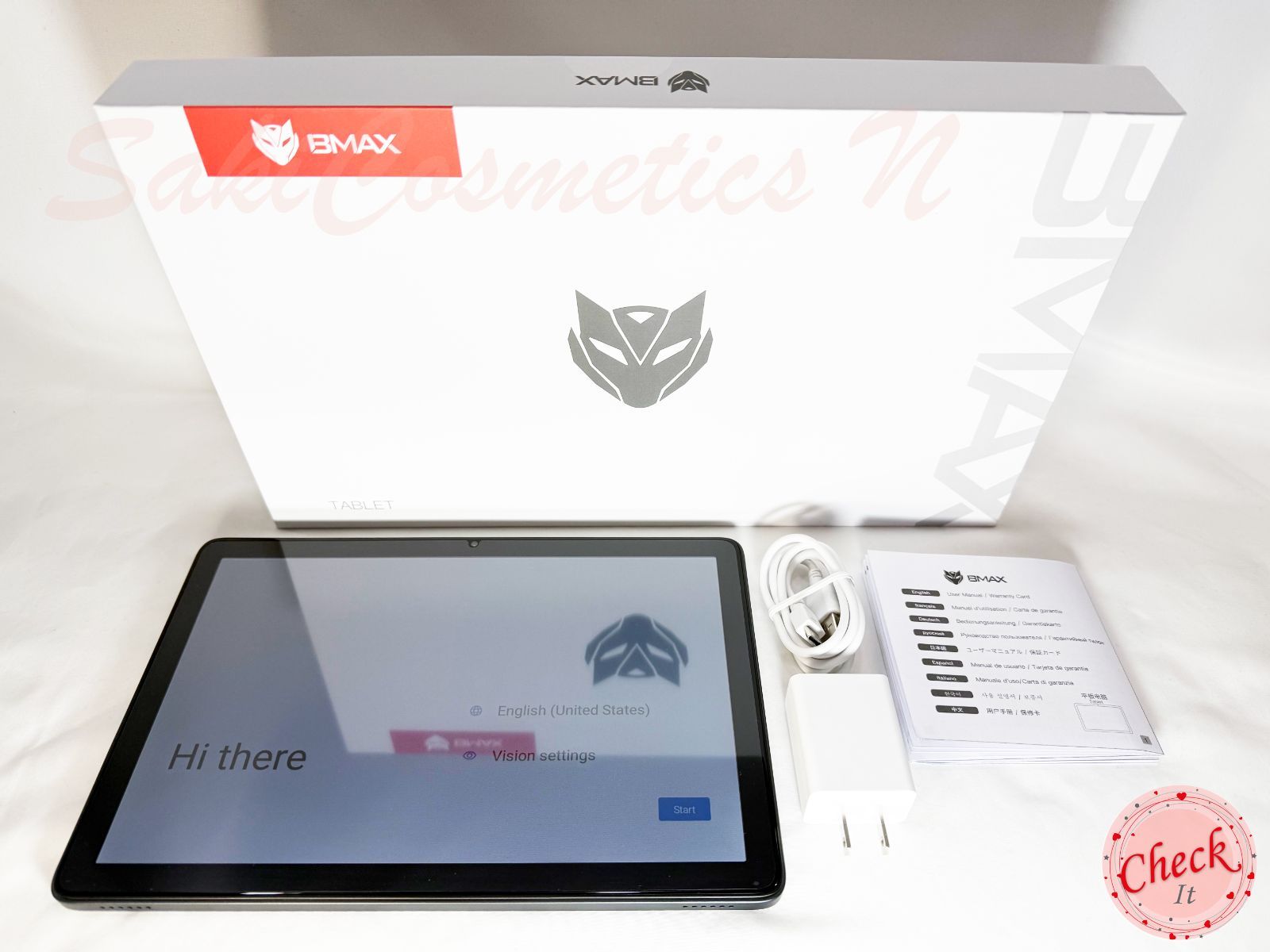 10インチタブレット BMAX I10 Plus ビーマックス Android15 付属品完備 動作 済み