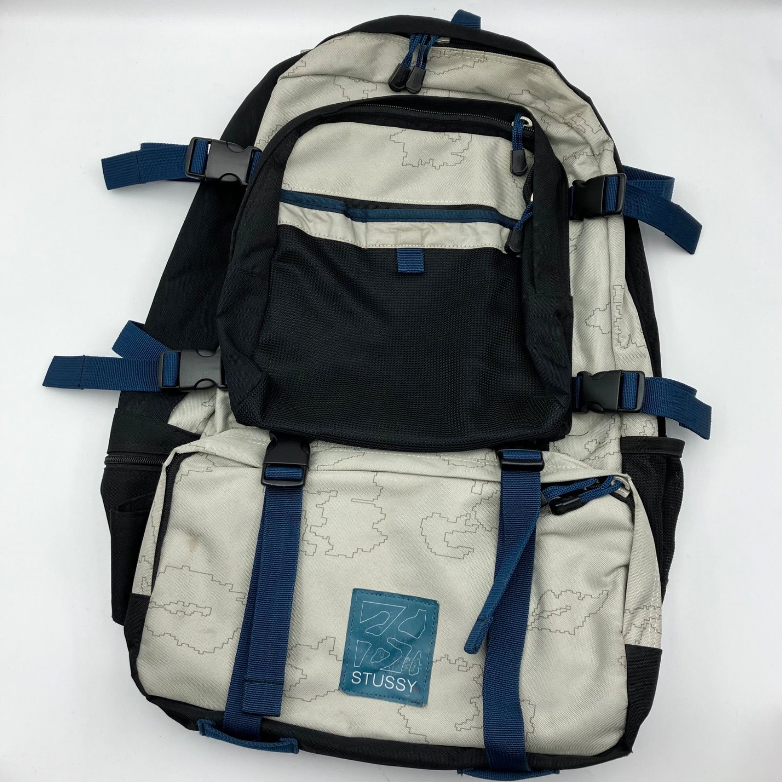 【超希少】 付属付 90's Old Stussy レコードバッグ 紺タグ 美品 超希少】 付属付 90's Old Stussy レコードバッグ 紺タグ 美品 90s OLD