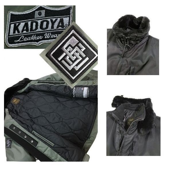 KADOYAウィンタージャケット 4L グリーン （KADOYAは革ジャン