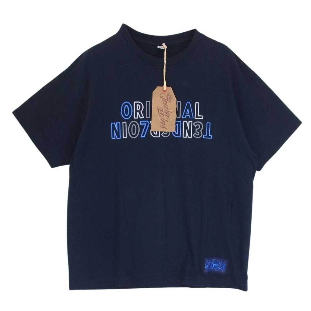 TENDERLOIN テンダーロイン  TEE 2B バック ボルネオスカル プリント 半袖 Ｔシャツ ネイビー系 L【中古】