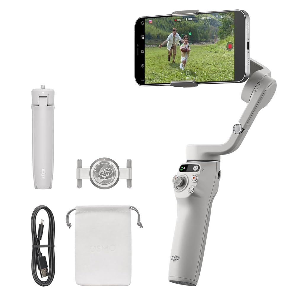 DJI ジンバル Osmo Mobile 6 プラチナグレー 機能アップグレード 3軸スマホジンバル トラッキング機能 Watchで遠隔操作