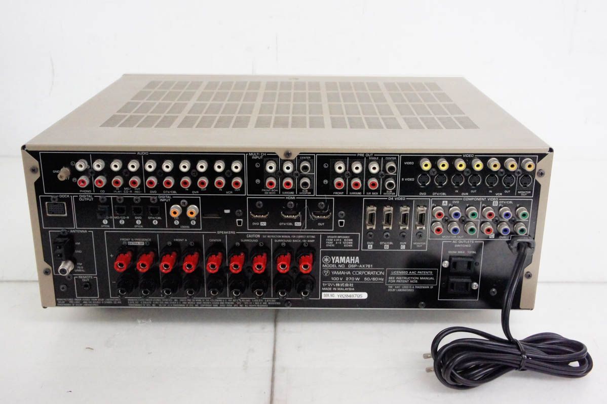 AVアンプ DSP-AX761