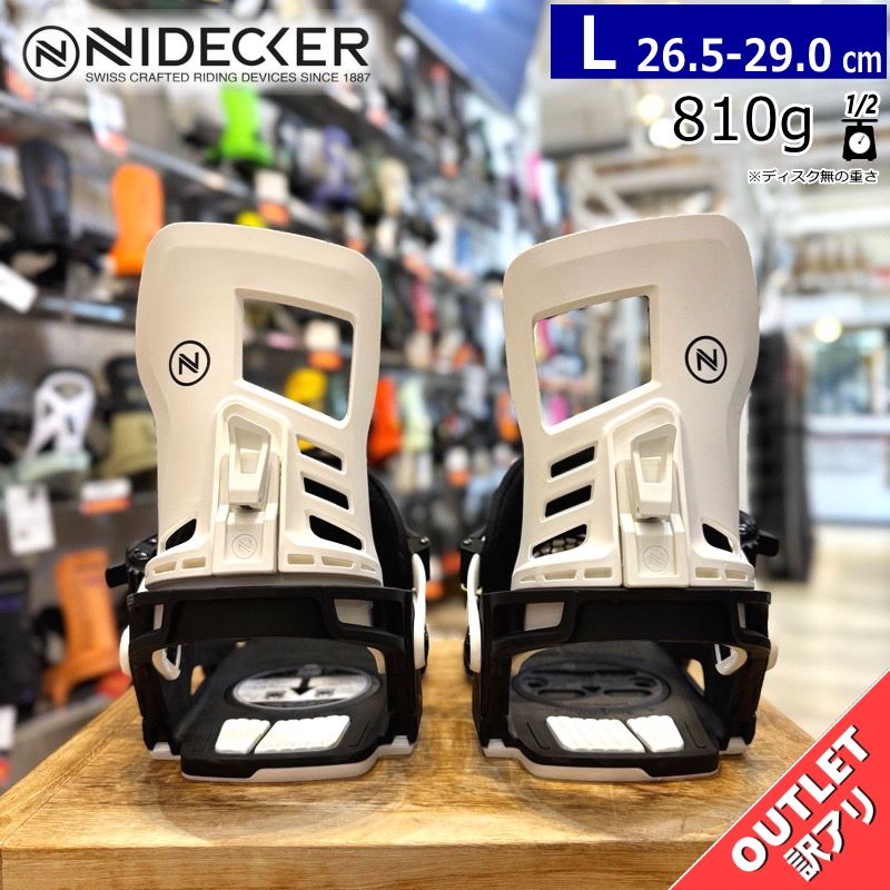 【ラスト１点】 【未使用OUTLET】24-25 NIDECKER MUON-X STORMTROOPER L ナイデッカー メンズ スノーボード バインディング 型落ち 正規品