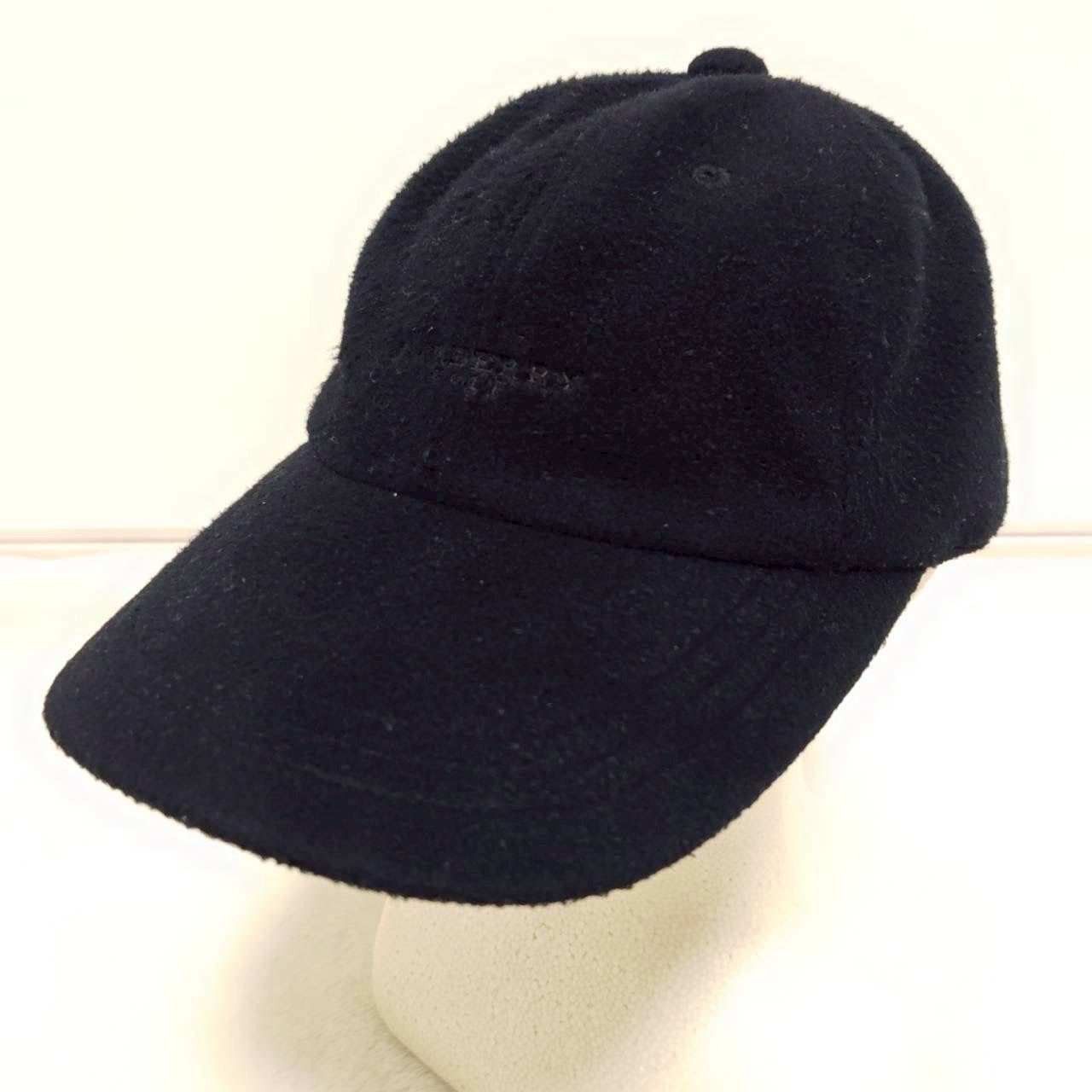 オシャレゴルファー必見◎スコアアップ◎ BURBERRY GOLF バーバリーゴルフ キャップ 帽子 フリース アジャスター 大人コーデ スポーティー ハイクラス感 モード シンプル タウンユース 上品 ブラック |M36415ji