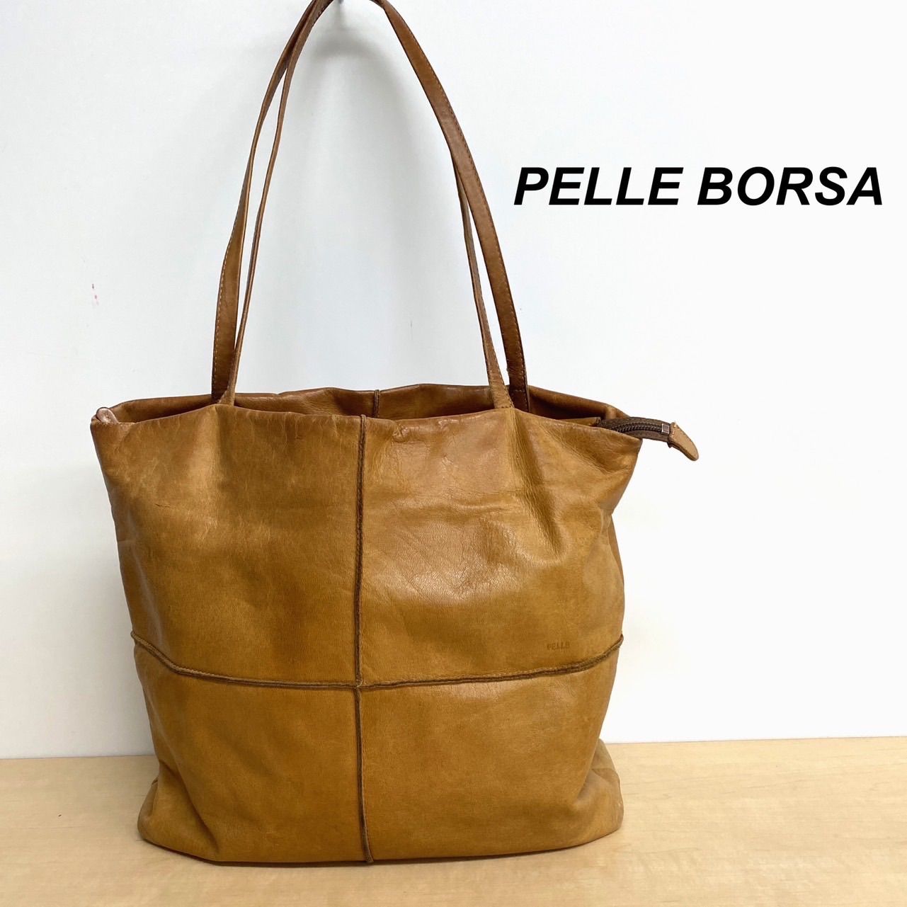 美品☆PELLE BORSA ペレボルサ トートバッグ ショルダー バイ
