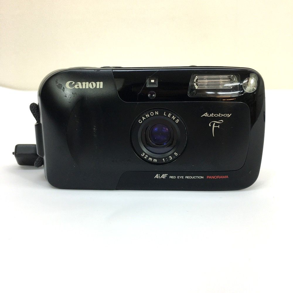 キヤノン Canon Autoboy F 32mm 1:3.5 Ai AF RED EYE REDUCTION パノラマ レンズシャッター式カメラ 動作OK  - メルカリ