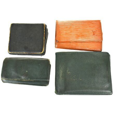 【中古】 4点セット ルイヴィトン LOUIS VUITTON 二つ折り 札入れ 財布 コインケース 4連 6連 キーケース タイガ エピ レザー 09BT966