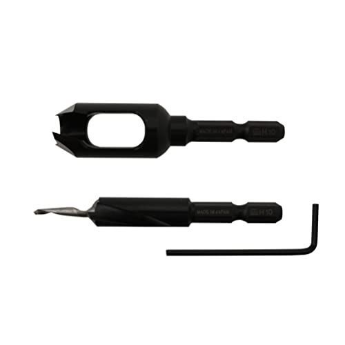3.5×10×10mm スターエム 58X-S3510 ハイス六角軸皿取錐u0026埋木錐セット 3.5×10×10