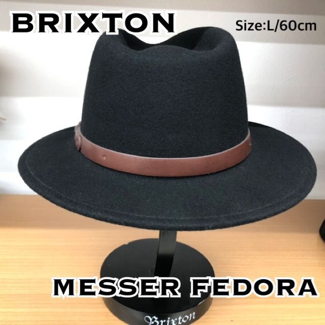 BRIXTON MESSER FEDORA - BLACK