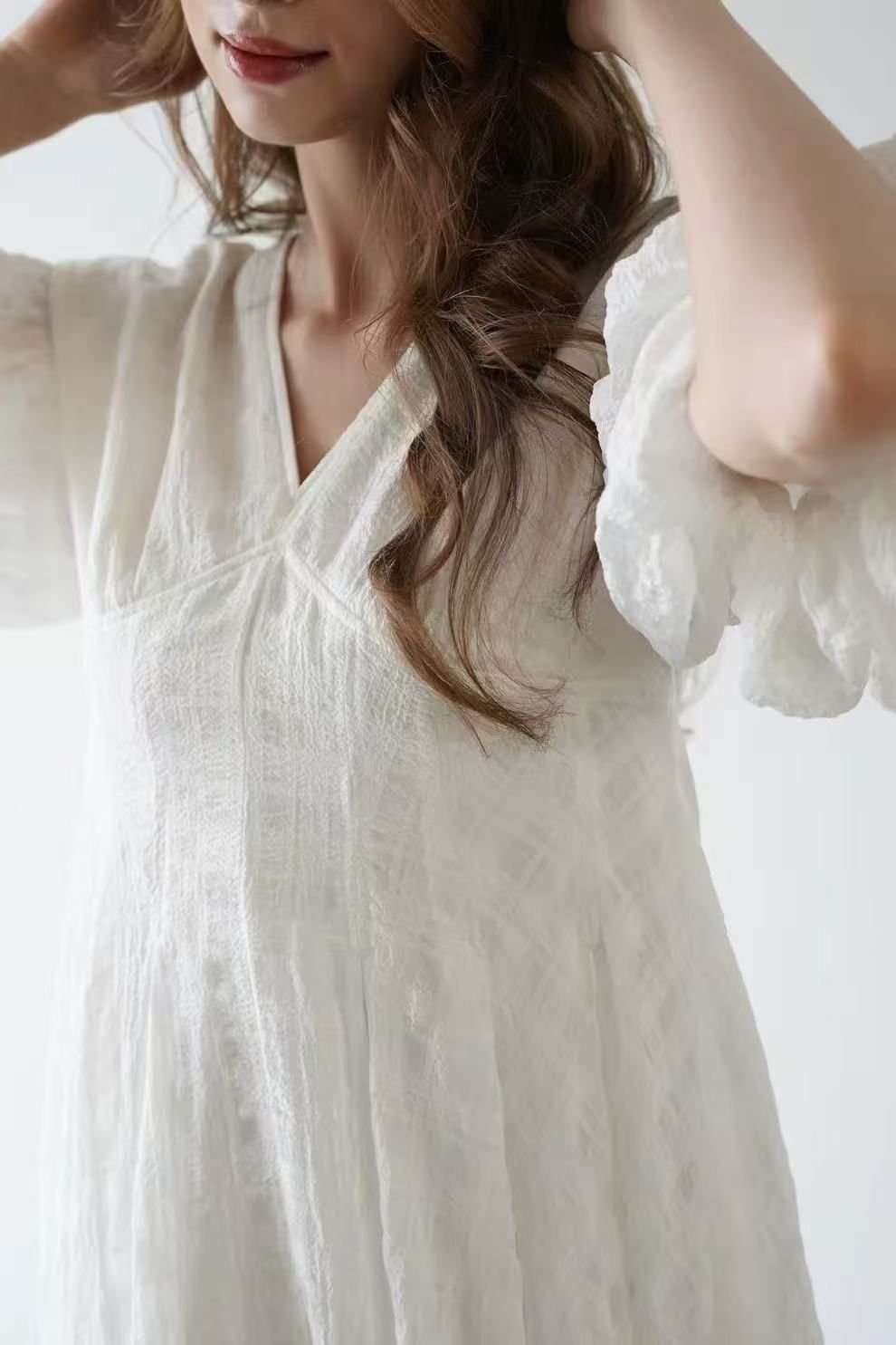 Acka. flower lace drape one-piece サイズ1 flower lace drape one-piece – Acka online store