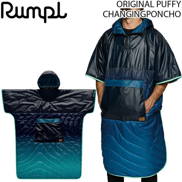 ポンチョ ランプル Rumpl ORIGINAL PUFFY CHANGINGPONCHO リバーシブル 防寒 フロントポケット収納 野外フェス スポーツ観戦