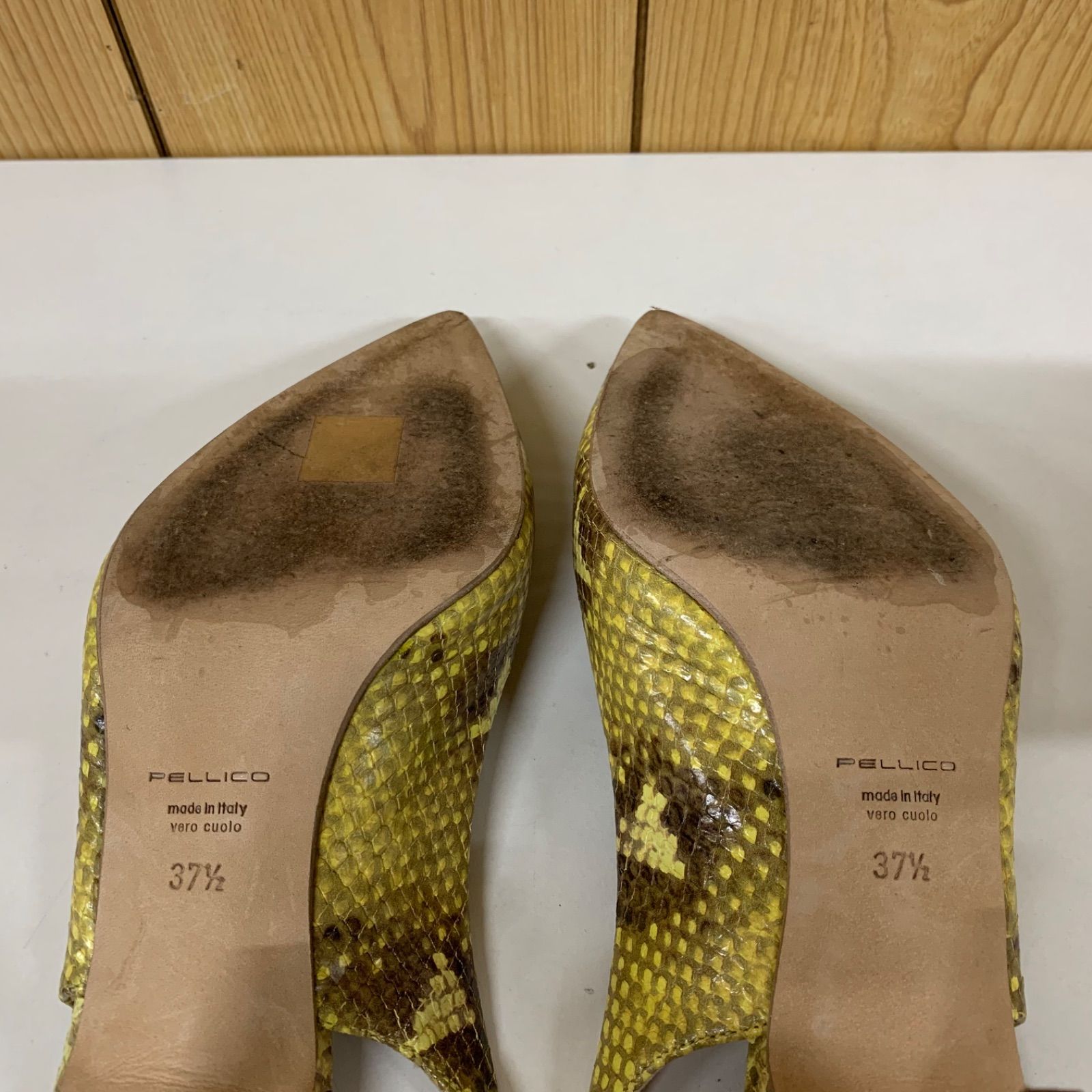 37 PELLICO ペリーコ パンプス ヒール パイソン柄 - メルカリ