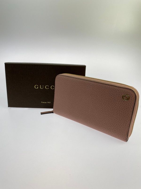 レディース GUCCI グッチLONG WALLET 449347 インターロッキングG ラウンドファスナーロングウォレット 長財布 181-240830-yn-12-MIN