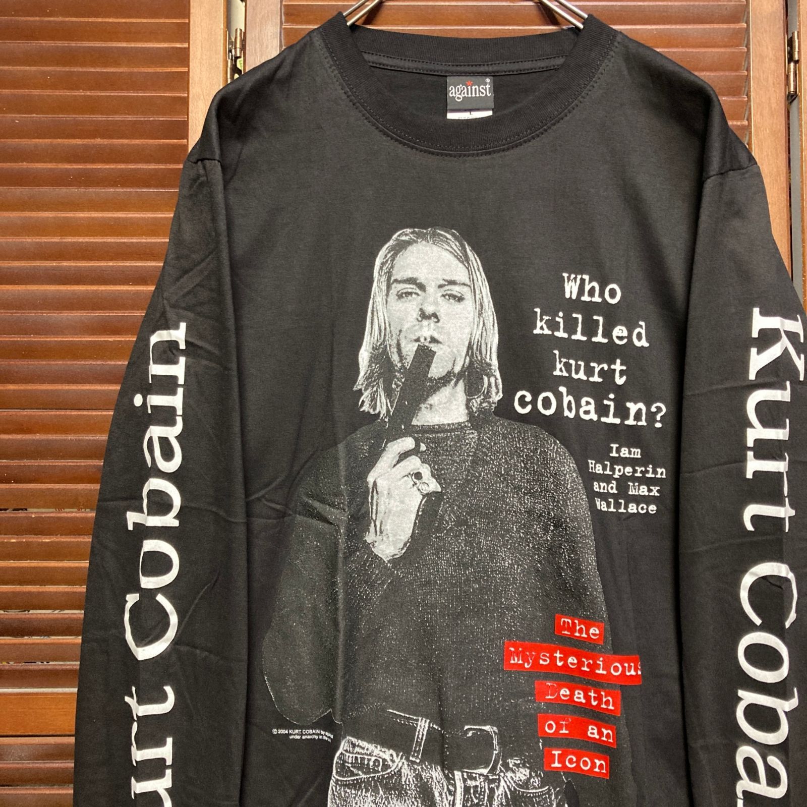 カート・コバーン　ニルヴァーナ　長袖Ｔシャツ 長袖 Tシャツ ロンT カートコバーン ニルバーナ NIRVANA 黒 tee