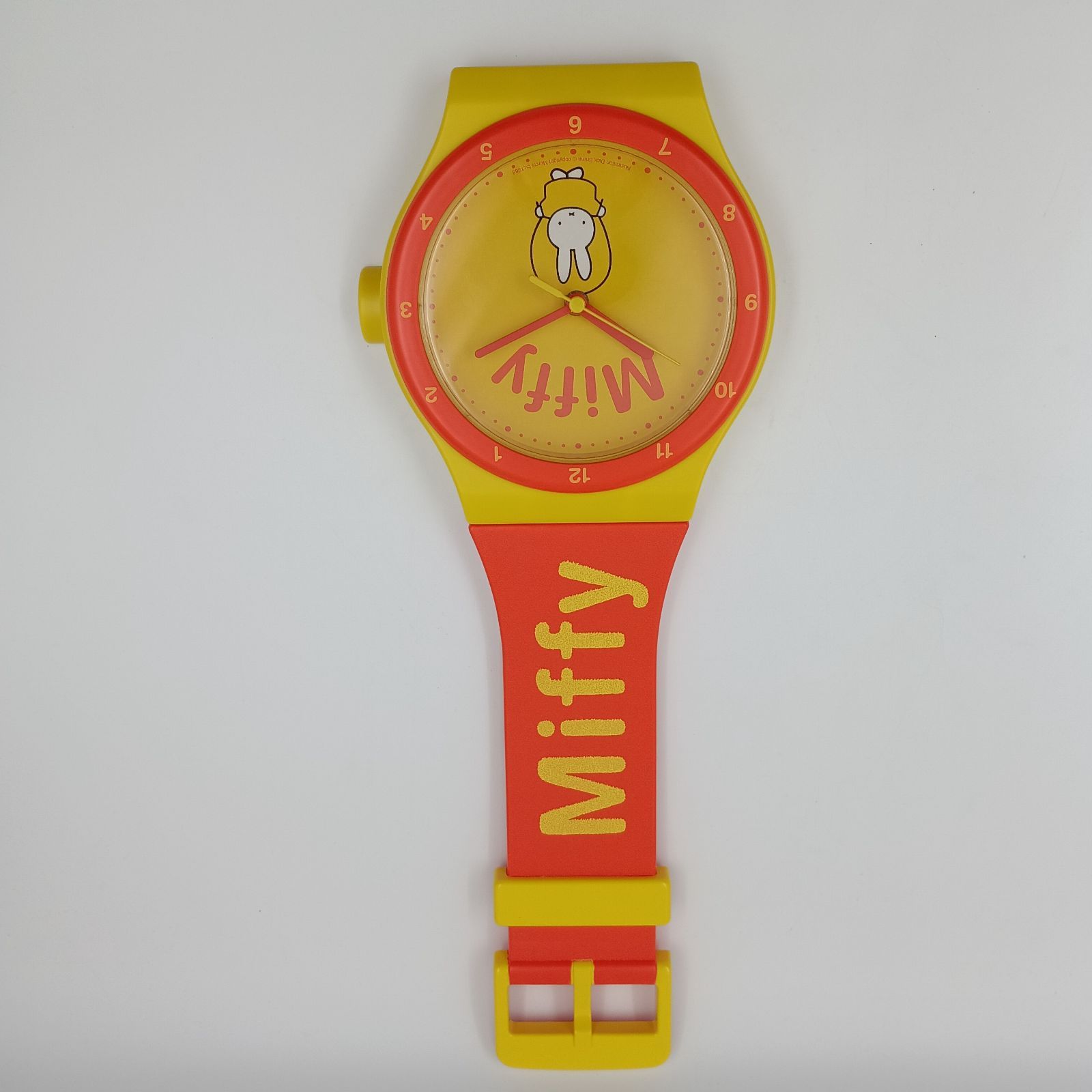 ミッフィー　腕時計型　掛け時計 K-0063】Miffy ミッフィー 腕時計型 掛け時計 動作確認済み