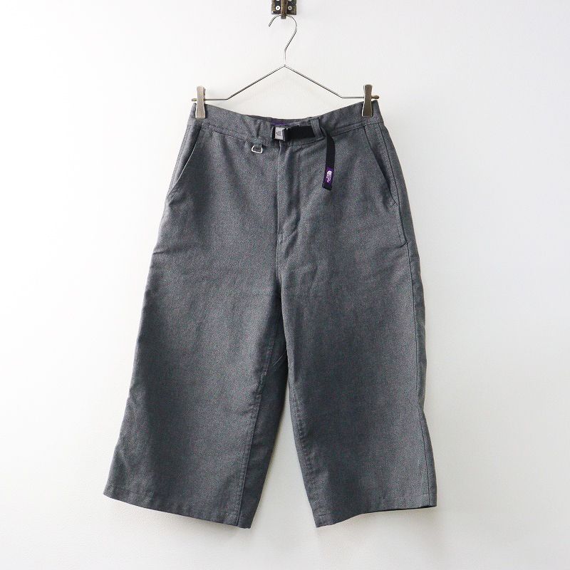 美品 ザノースフェイスパープルレーベル THE NORTH FACE PURPLE LABEL NTW4607N トロピカルワイドパンツ WS＼グレー【2400014578621】