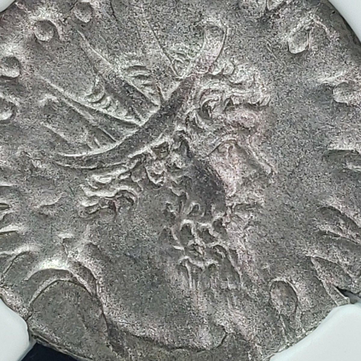 【準最高鑑定の煌き!】古代ローマ ガリア帝国 ポストゥムス BI ダブル デナリウス 銀貨 NGC Ch AU 準未使用 AD260-269年  アンティークコイン 古銭