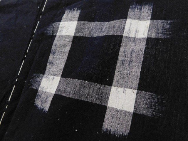 楽布特選〕P21028 昔の絵絣木綿4巾 クリアランス オークション k