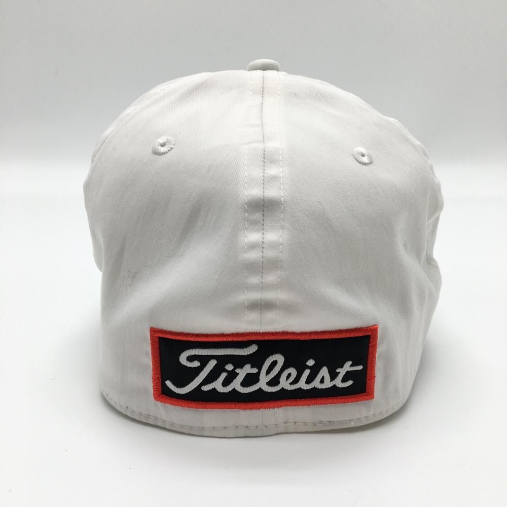 タイトリスト×フットジョイ キャップ 白×黒 立体ロゴ刺しゅう L/XL ゴルフウェア TITLEIST