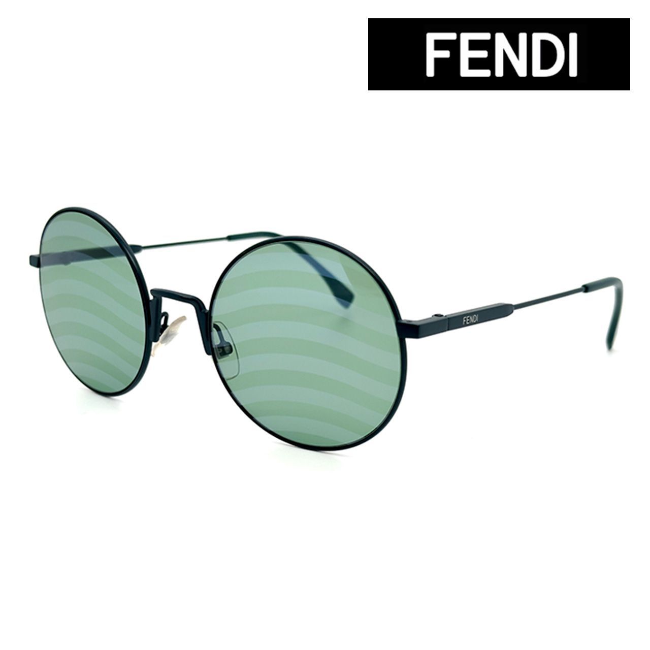 新品/匿名配送】FENDI フェンディ サングラス FF0248S グリーン ラウンド 丸メガネ アジアンフィット メンズ レディース イタリア製 -  メルカリ