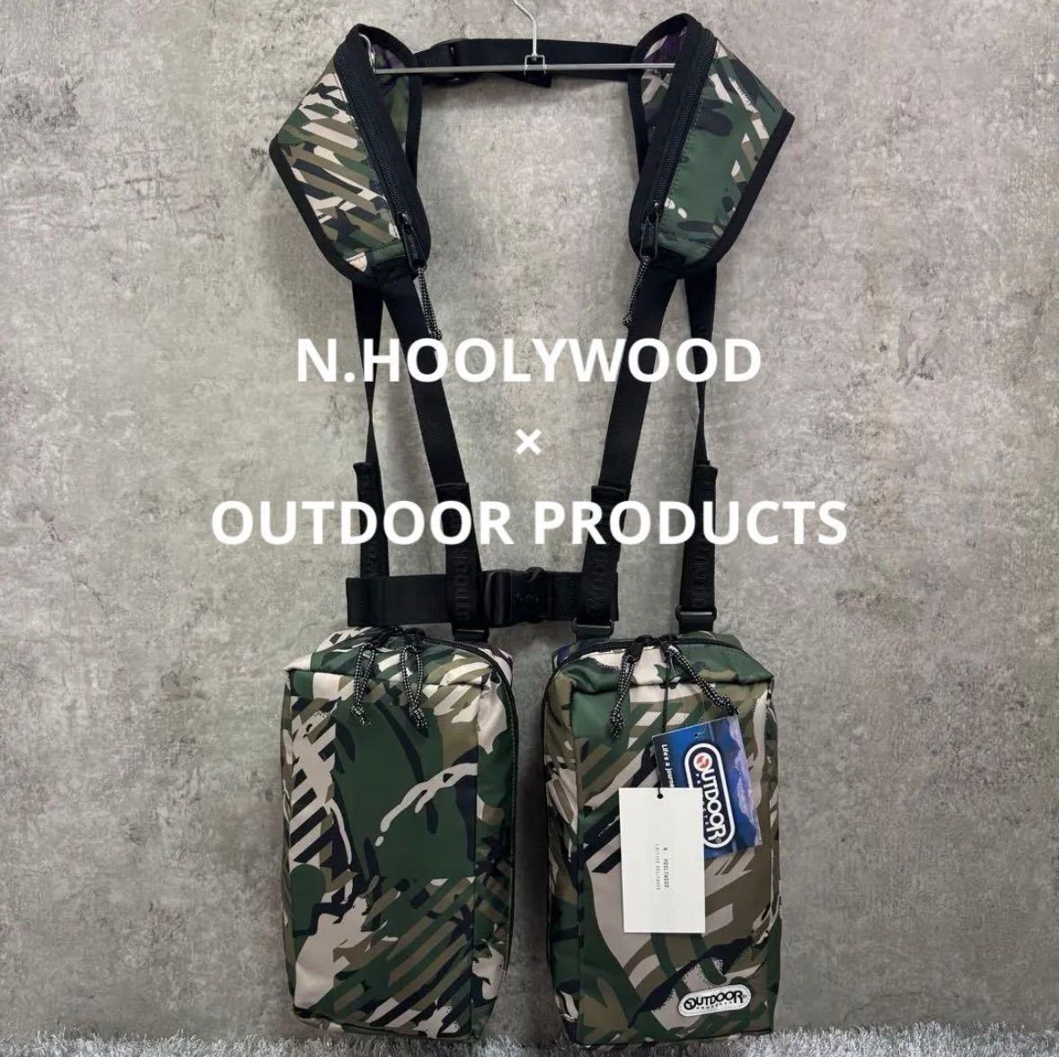 N.HOOLYWOOD OUTDOOR PRODUCTS エヌハリウッド アウトドアプロダクツ ベストバッグ 着るバッグ