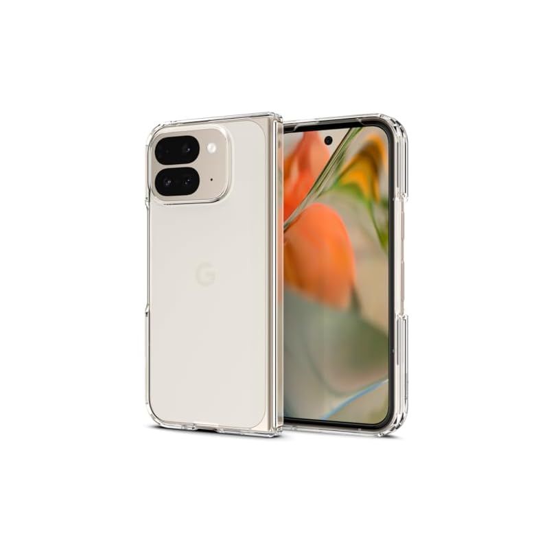 Spigen Pixel 9 Pro F ケースクリア 黄変防止 バンパー2重構造 耐衝撃 すり傷防止 ワイヤレス充電対応 ウルトラ ハイブリッド ACS07588 クリスタル クリア