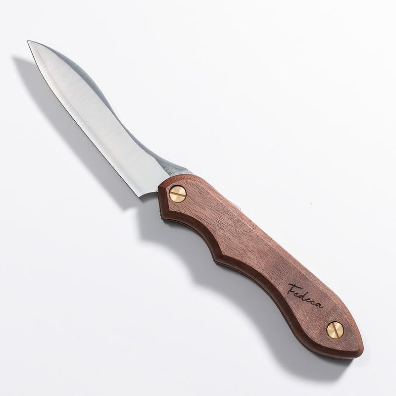 FEDECA 000881 ウォルナット 折畳式料理ナイフ 天然木シリーズ