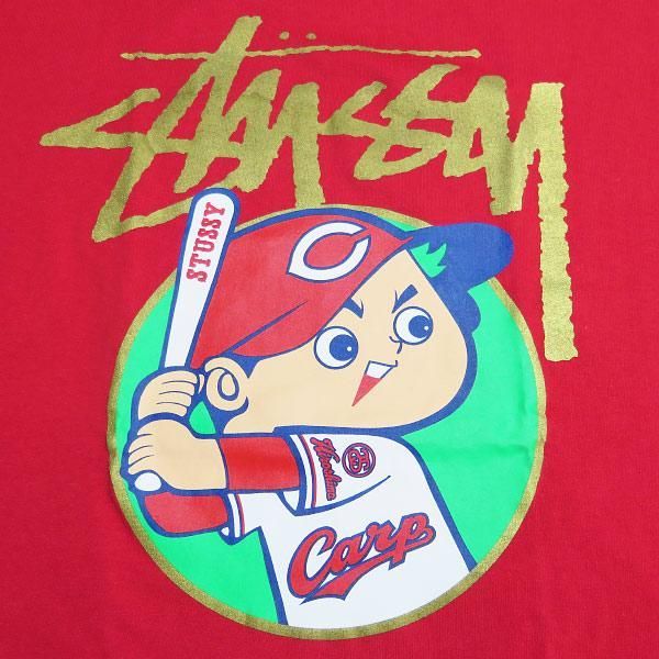 STUSSY ステューシー 広島カープ TEE Tシャツ ショートスリーブ レッド