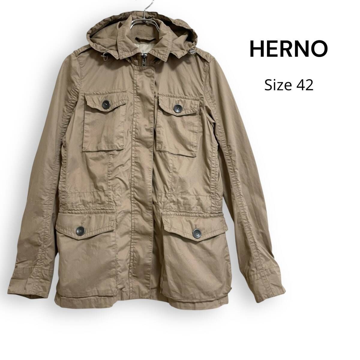 HERNO ヘルノ M-65 M65 フィールド ジャケット ミリタリー サイズ42 