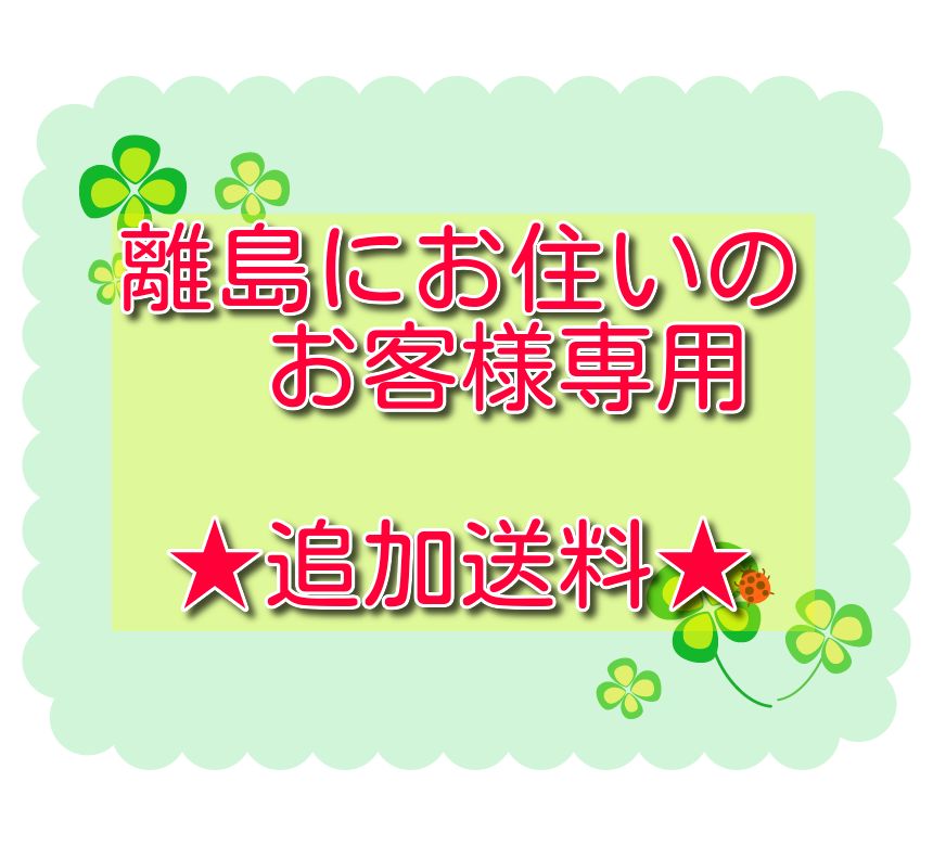 追加送料】北海道・沖縄を含む離島にお住いのお客様専用の追加送料に