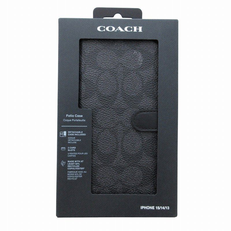 ✨美品✨iPhone 13/14 兼用フォリオ・シグネチャー キャンバス iPhone 14/13 フォリオ・シグネチャー キャンバス