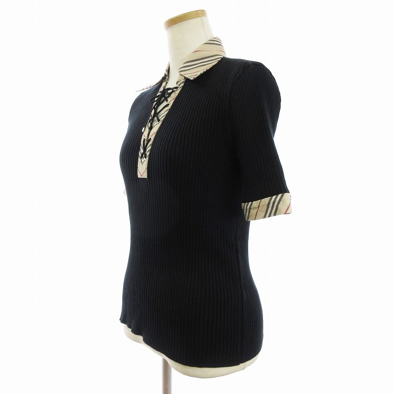 バーバリー ロンドン BURBERRY LONDON レースアップ ニット