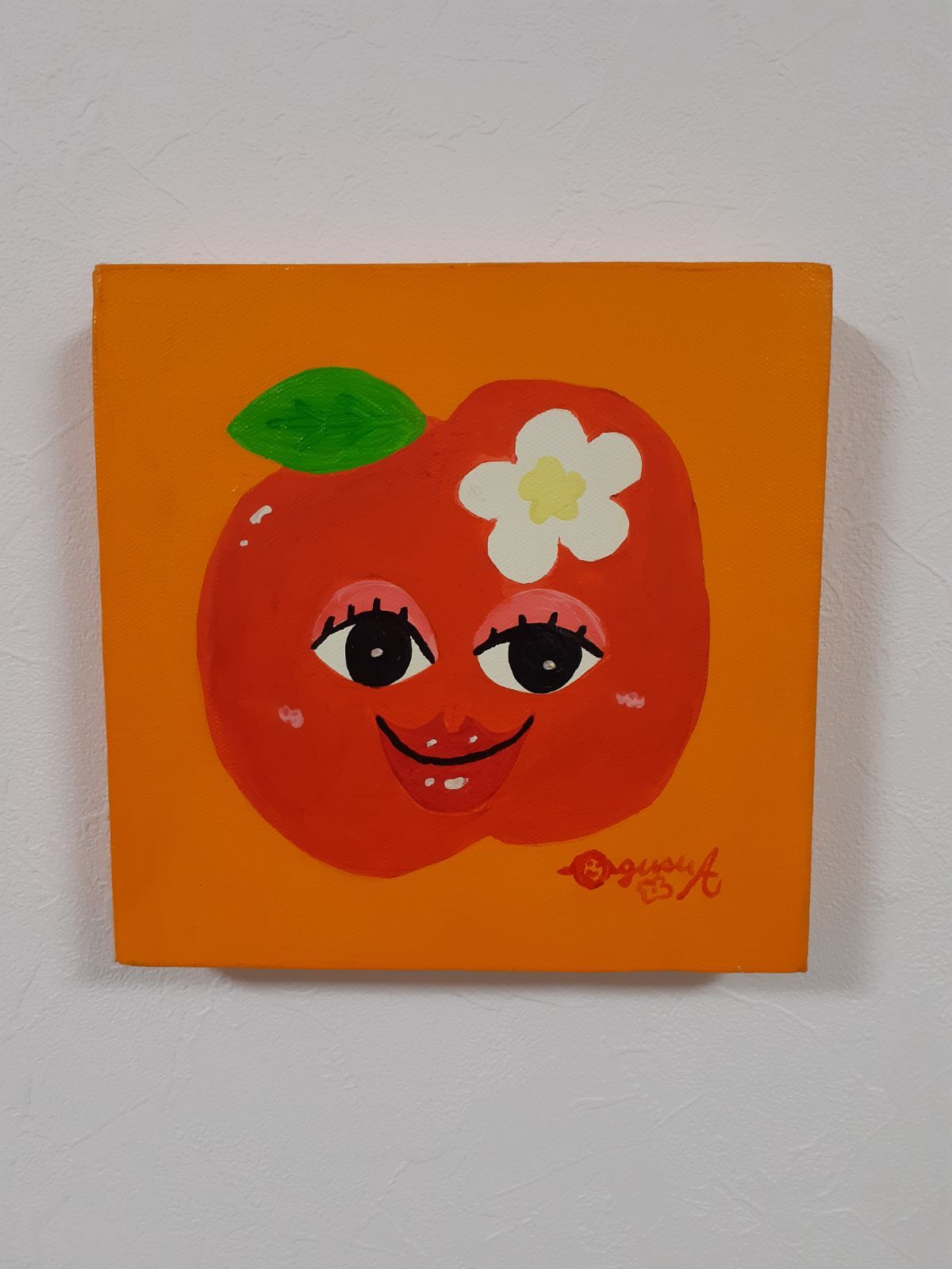 お先にいただきます ハッピー太陽画家 小楠アキコ作品-