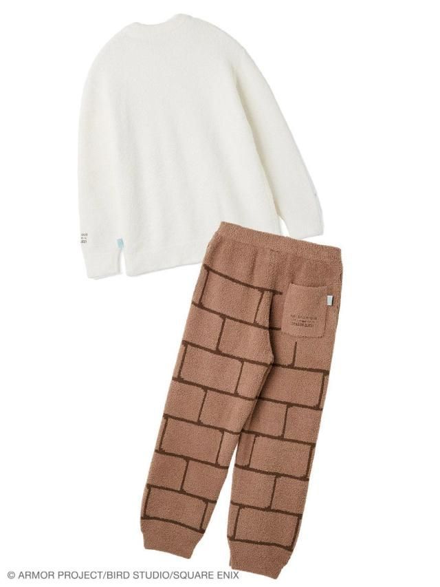 Mサイズ BRW ゴーレム gelato pique ジェラート ピケ ドラゴンクエスト メンズ ベビモコプルオーバー-モンスターロングパンツ