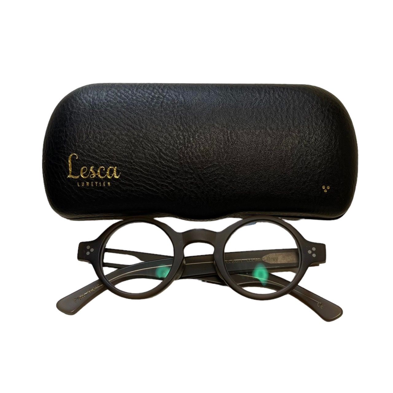 Lesca Lunetier レスカルネティエ G Burt Matt Grey アイウェア 度入り 