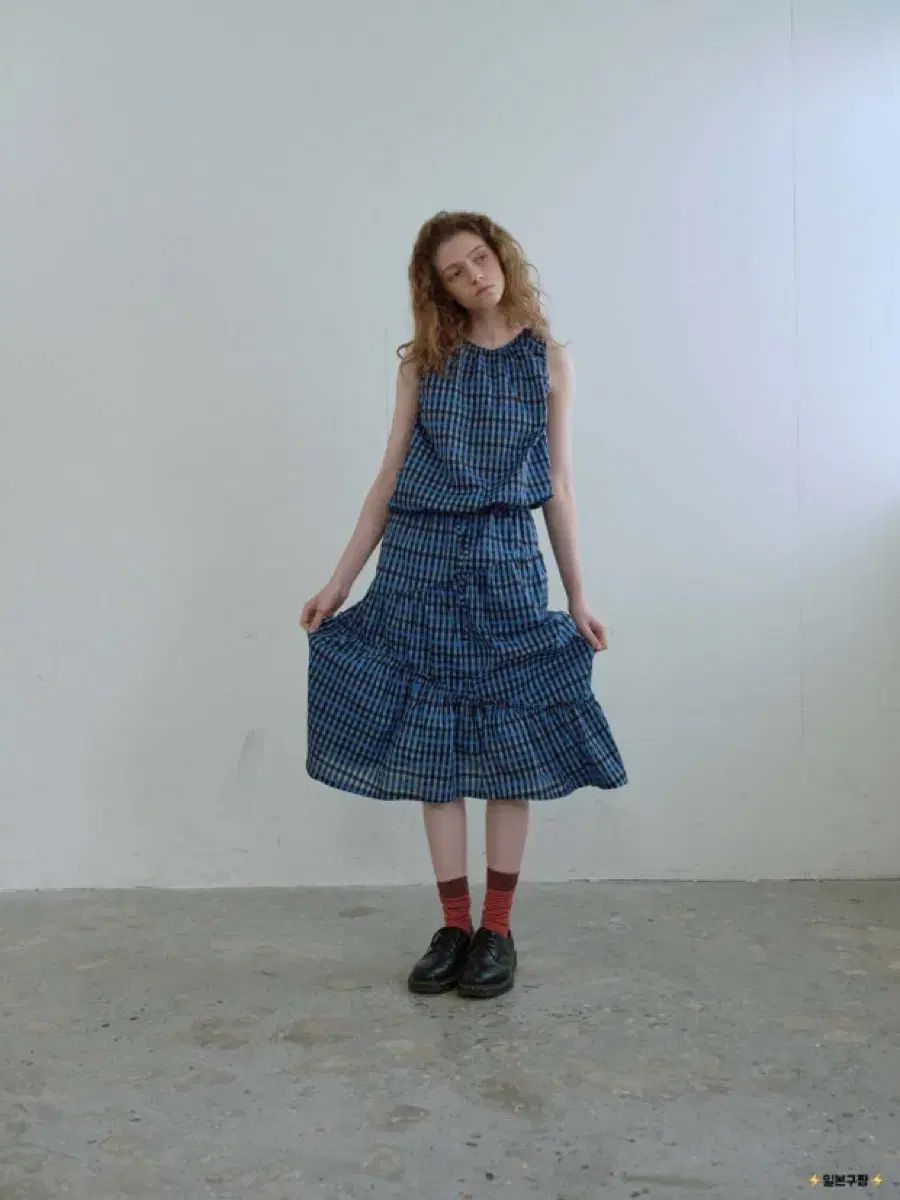 ENZO BLUES Red Velvet スルギ SEULGI 着用 ギンガム CHECK スカート