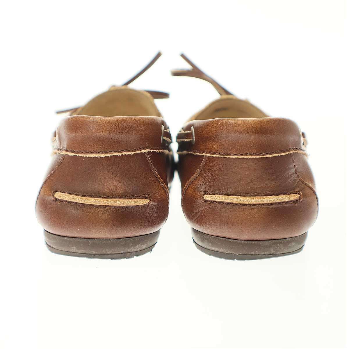 miu miu ミュウミュウ アンラインド ブリーチレザー デッキシューズ