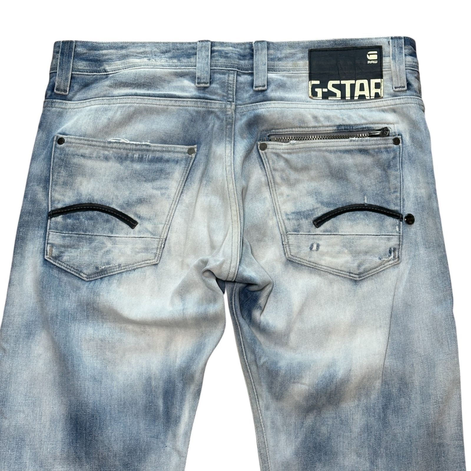 G-STAR RAW ATTACC LOW STRAIGHT ライトブルー ストレートデニム