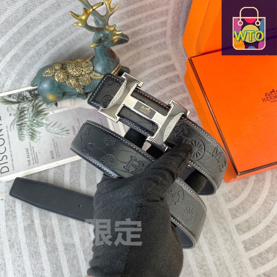 HERMES エルメス ロゴ柄 ベルト02-1-VZB94 - メルカリ