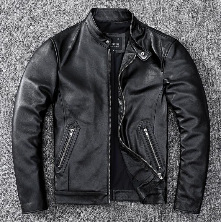 レザージャケット 上品 本革 牛革 ライダースジャケット メンズファッション バイクジャケット 革ジャン S～5XL - メルカリ