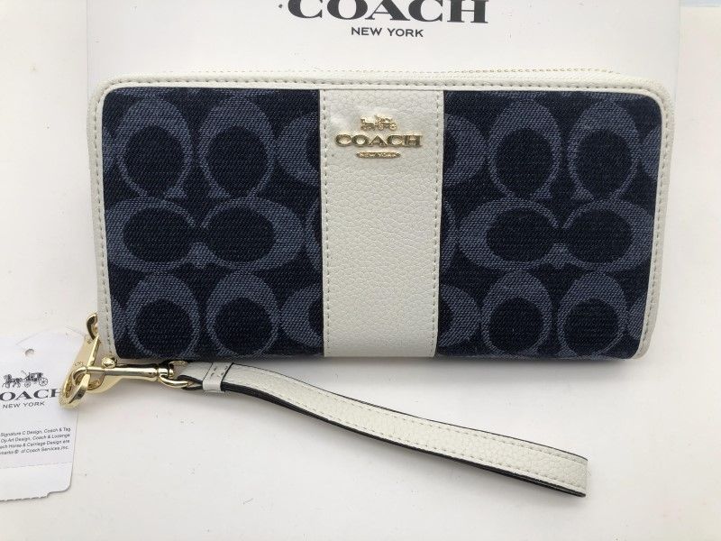 コーチ COACH 長財布 財布 シグネチャー アコーディオンラウンドジップ